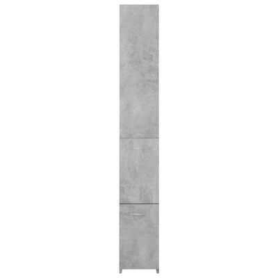 vidaXL Bathroom Cabinet Concrete Grey 25x26.5x170 cm Engineered Wood