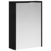 vidaXL Bathroom Mirror Cabinet Black Oak 43 x 16 x 62.5 cm