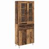 vidaXL Highboard Old Wood 69.5 x 34 x 90 cm Engineered Wood
