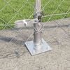 vidaXL Fence Post Silver 10 x 1.5 m (60 x 60 mm mesh) Steel