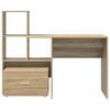 vidaXL Desk Sonoma Oak 131.5 x 50 x 106.5 cm Engineered Wood