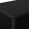vidaXL TV Cabinet Black Oak 140 x 36 x 49.5 cm Engineered Wood