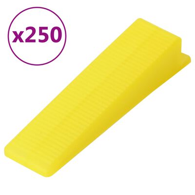 vidaXL Tile Levelling System 250 Wedges 500 Clips 2 mm