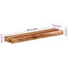 vidaXL Wall Shelves 2 pcs 100x17x8 cm Solid Wood Acacia