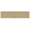 vidaXL Garden Storage Box Mix Beige 469L Poly Rattan