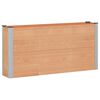 vidaXL Garden Raised Bed Brown 150 x 30 x 72 cm alu.
