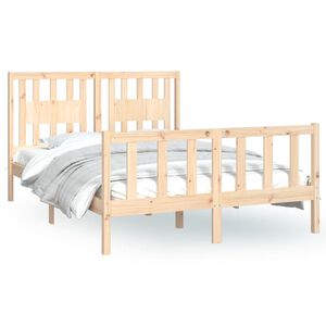 vidaXL Bed Frame without Mattress Solid Wood Pine 120x200 cm