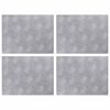 vidaXL Stair Tread Rectangular 4 pcs Silver 40 x 30 cm Aluminium