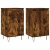 vidaXL Sideboards 2 pcs Smoked Oak 40x35x70 cm Engineered Wood