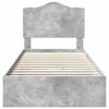 vidaXL Storage Bed Concrete Grey 75 x 190 cm Engineered Wood