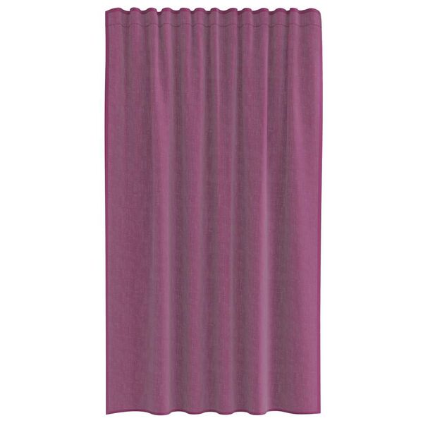 vidaXL Voile Curtains with Rod Pockets 2 pcs Purple