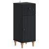 vidaXL Bathroom Storage Cainet ALKMAAR Black 30 x 31 x 80 cm