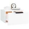 vidaXL Wall-mounted Bedside Cabinet White 34x30x20 cm
