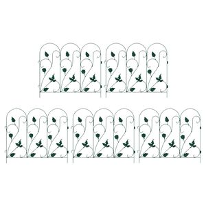 vidaXL Garden Fence Trellis Green 307 x 54.5 x 0.3 cm