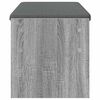 vidaXL Hall Bench with Cushion Grey Sonoma 103 x 38 x 40 cm