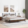 vidaXL Bed Frame without Mattress Brown Oak 160x200 cm Engineered Wood