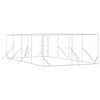 vidaXL Outdoor Dog Kennel Silver 4x8x2 m Galvanised Steel