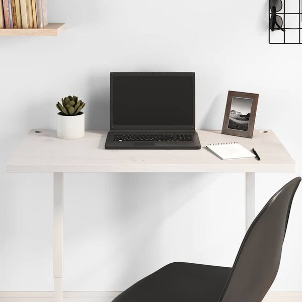 vidaXL Desk Top White 80x40x2.5 cm Solid Wood Pine