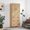 vidaXL Highboard Sonoma Oak 69.5x34x180 cm Engineered Wood