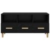 vidaXL TV Cabinet Black Oak 102 x 36 x 50 cm Engineered Wood