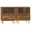 vidaXL Bedside Cabinets 2 pcs Smoked Oak 40x35x50 cm