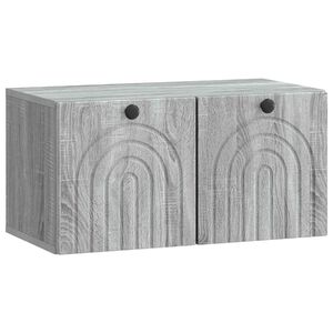 vidaXL Wall-Mounted TV Cabinet Grey Sonoma 59.5 x 31 x 30 cm