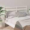 vidaXL Bed Headboard White 206x4x100 cm Solid Wood Pine