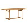 vidaXL Garden Dining Set 9 pcs Brown Solid Teak Wood