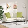 vidaXL Sofa Pillows 2 pcs Light Green 80 x 80 cm Fabric