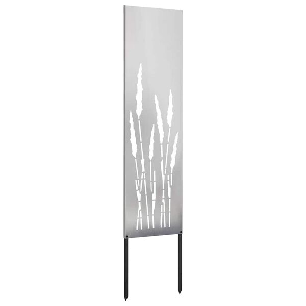 vidaXL Garden Privacy Screen Silver 32 x 140 cm Stainless steel