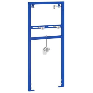 vidaXL Wall Support for Basin System Manual Blue 50 x 3 x 112 cm