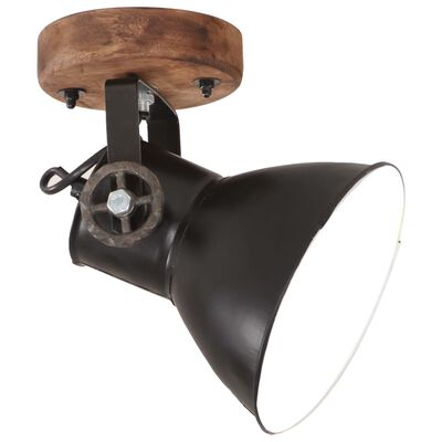 vidaXL Industrial Wall/Ceiling Lamps 2 pcs Black 20x25 cm E27