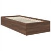 vidaXL Bed Frame with Headboard Brown Oak 75 x 190 cm Engineered Wood