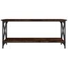 vidaXL Coffee Table Smoked Oak 100x45x45 cm Engineered Wood and Iron