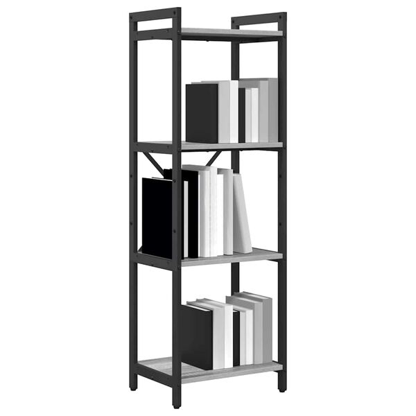 vidaXL Bookshelf Grey sonoma 40 x 30 x 119 cm Engineered Wood