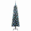 vidaXL Artificial Christmas Tree with 150 LEDs with Stand Green 150 cm