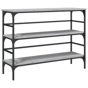 vidaXL Console Table Grey Sonoma 100x32x75 cm Engineered Wood