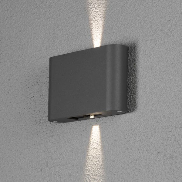 KONSTSMIDE LED Wall Light Chieri 2x6W Anthracite