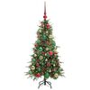 vidaXL Artificial Hinged Christmas Tree Green 120 cm PE and PVC