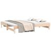 vidaXL Pull-out Day Bed without Mattress 2x(90x200) cm Solid Wood Pine