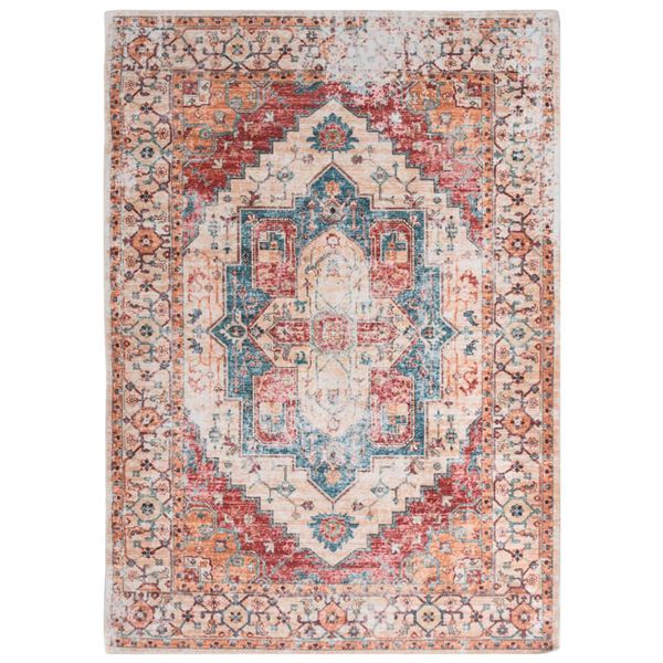 vidaXL Printed Rug Washable Foldable Multicolour 120x170 cm Polyester