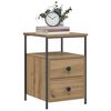 vidaXL Bedside Cabinets 2 pcs Artisan Oak 34x35.5x50 cm Engineered Wood