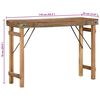 vidaXL Console Table Brown 110 x 35 x 76 cm Solid Reclaim wood