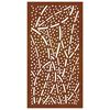 vidaXL Garden Wall Decoration 105x55 cm Corten Steel Leaf Design