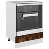 vidaXL Oven Cabinet Lyon Smoked Oak 60x46x81.5 cm Engineered Wood