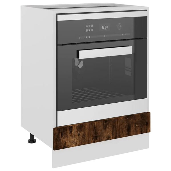 vidaXL Oven Cabinet Lyon Smoked Oak 60x46x81.5 cm Engineered Wood
