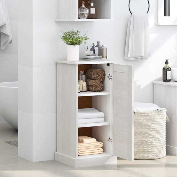 vidaXL Bathroom Cabinet with Shelf VIGO Antique white 37 x 34 x 80 cm