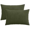 vidaXL Cushion Cover 2 pcs HEERLEN Green 50 x 80 cm Corduroy