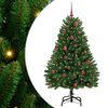 vidaXL Artificial Christmas Tree Green 150 cm PVC and Metal