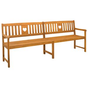 vidaXL Outdoor Bench Natural 220 x 55.5 x 90 cm Solid Acacia Wood